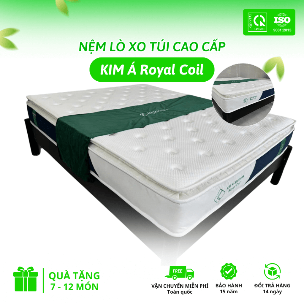 hình ảnh sản phẩm nệm lò xo chính hãng Kim Á