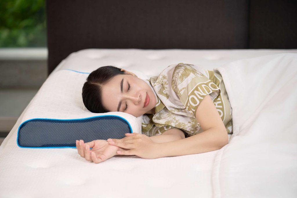 Hình ảnh khách hàng khi sử dụng nệm Kim Á