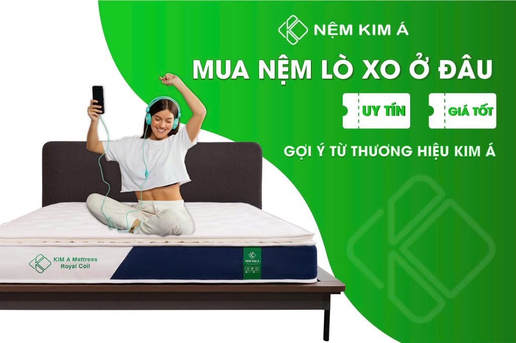 Hình ảnh nệm lò xo chính hãng Nệm Kim Á