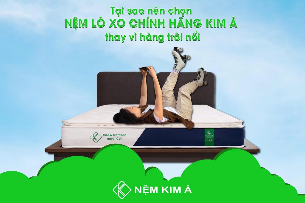 Hình ảnh nệm lò xo chính hãng Nệm Kim Á