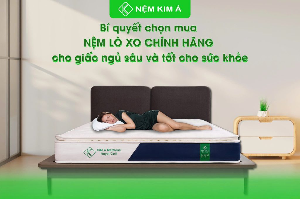 Hình ảnh nệm lò xo chính hãng Nệm Kim Á