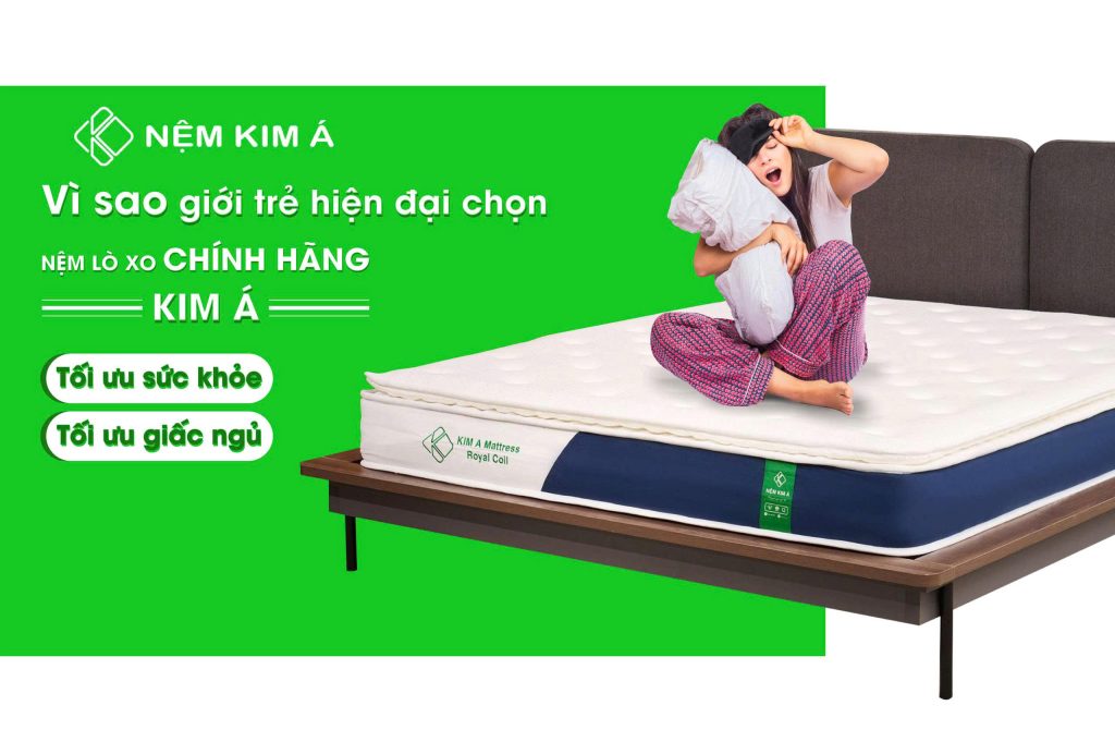 Hình ảnh nệm lò xo chính hãng Nệm Kim Á