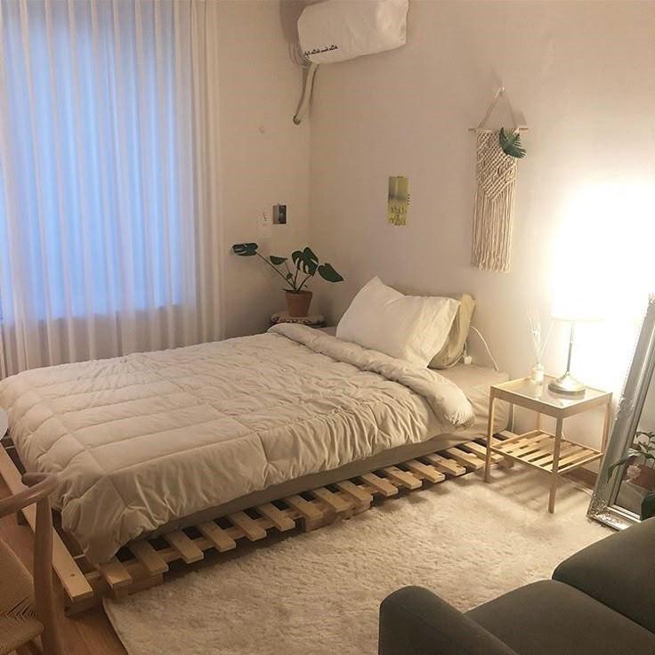 Hình ảnh phòng trọ có gu với nệm bông ép gấp 3 giá rẻ Kim Á