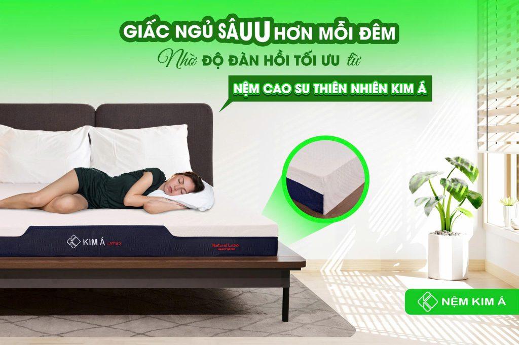 Hình ảnh nệm cao su thiên nhiên chất lượng Kim Á Latex