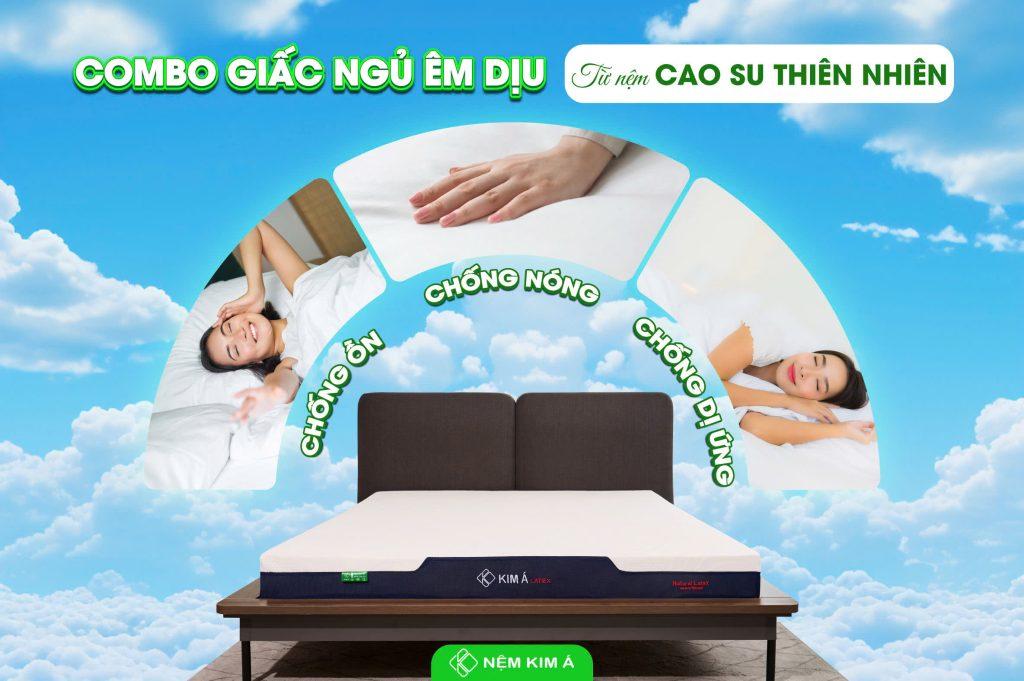 Hình ảnh nệm cao su thiên nhiên chất lượng Kim Á Latex