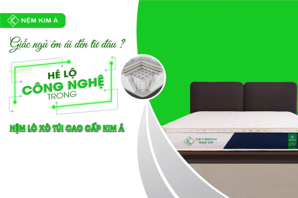 Hình ảnh nệm lò xo túi cao cấp Kim Á Royal Coil