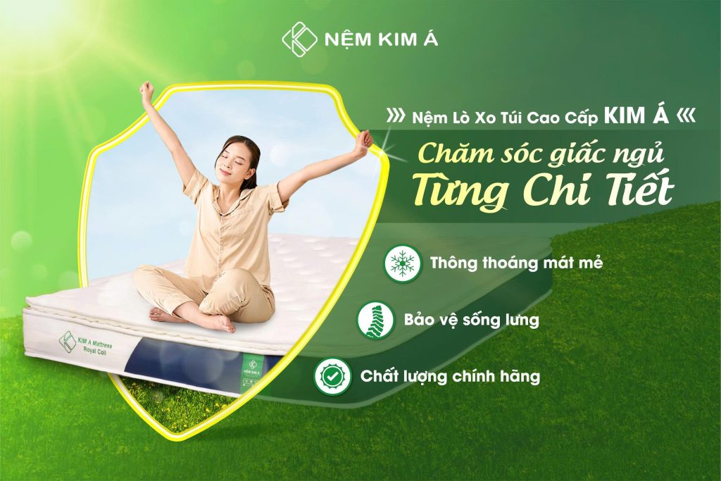Hình ảnh nệm lò xo túi cao cấp