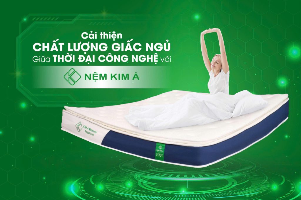 Hình ảnh nệm lò xo túi cao cấp Kim Á