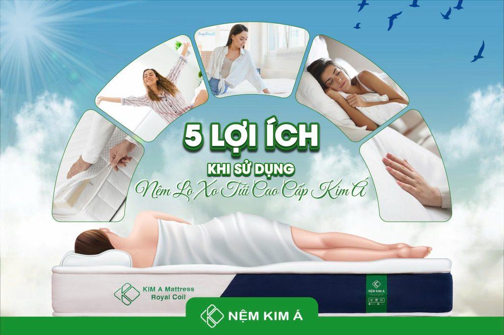 Hình ảnh nệm lò xo túi cao cấp