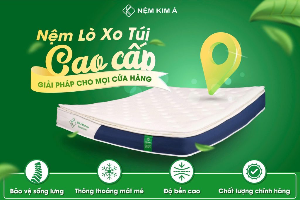Hình ảnh nệm lò xo túi cao cấp